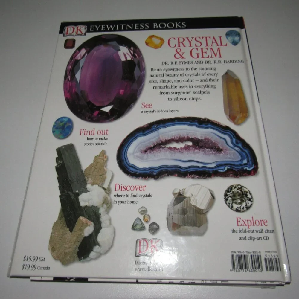 DK Eyewitness Books “Crystal & Gem” • Clip-Art CD + Wall Chart • DK Publishing